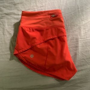 Autumn red Lululemon speed ups size 2 and 2.5 inch